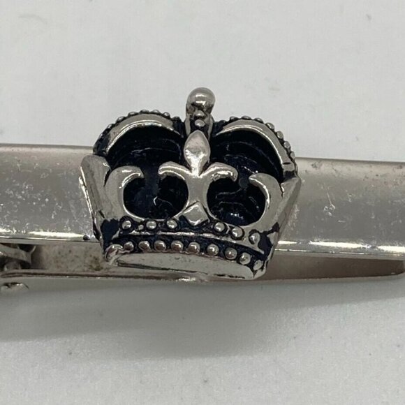 Vintage Polished Silver Tone Cufflinks Rectangle Clear Crystal Rhinestone - Picture 6 of 6